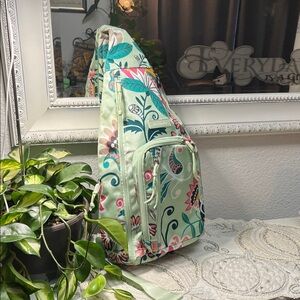 Vera Bradley Floral  Sling Back Pack
